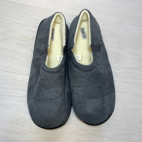 Born Clog Slippers Mens Large Gray Suede Sherpa Lined Casual Slip On Shoes House main image 10